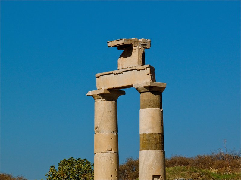 columns showing restoration