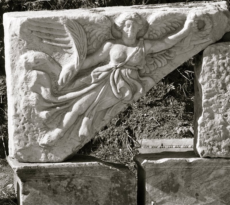 frieze of Nike, winged goddess