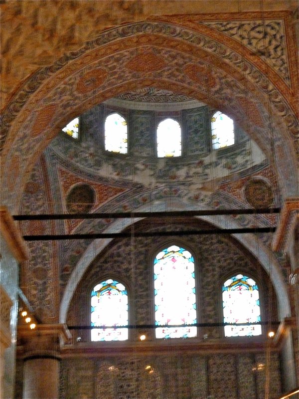 Stained glass windows in Blue Mosque