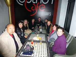 Dinner with tour members in Marrekesh