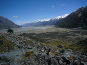 The Mt Cook Glacial Valley