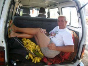 Geordie John takes the Banana seat