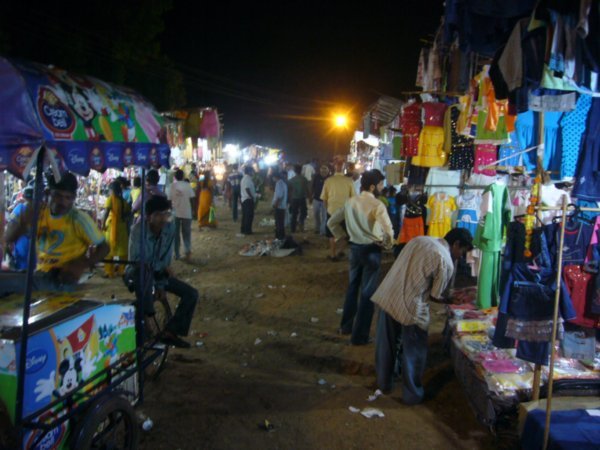 The market at the Banana Festival