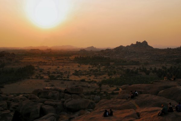 Our first Hampi sunset