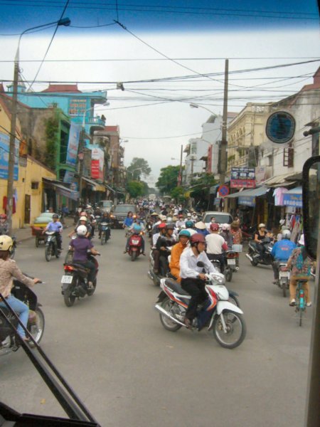 The roads in Hia Phong on route to Ninh Phin