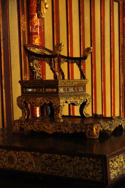 The Emporer's golden throne