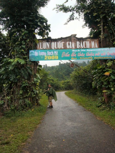The entrance of Bach Ma National Park