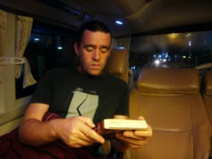 On the luxury sleeper coach to Nha Trang