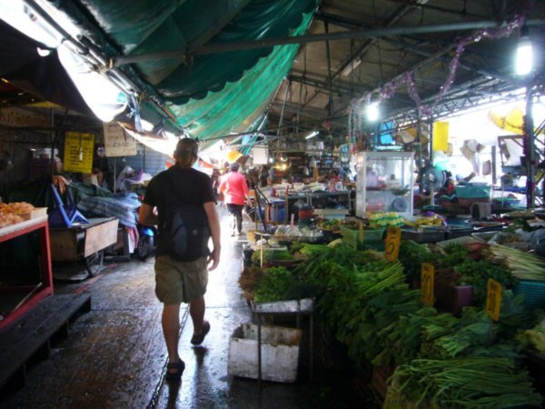 We have a walk through the nearby market