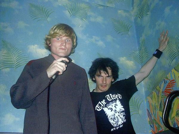 Mike and Dave, awesome picture, karaoke