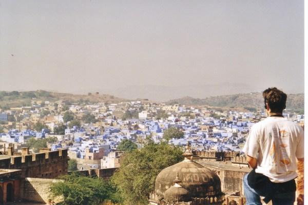 La vue de la ville bleue, Jodhpur, du Fort Meherangarh