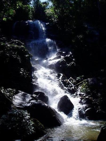 The waterfall where I swam.