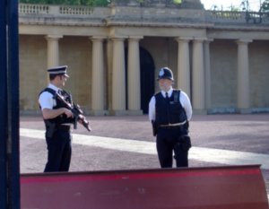 the guard with the gun
