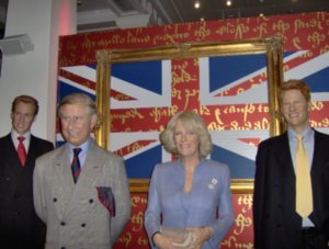 William, Charles, Camilla, and Harry