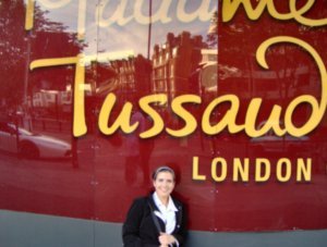 in front of Madame Tussaud's