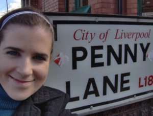my own shot of Penny Lane sign