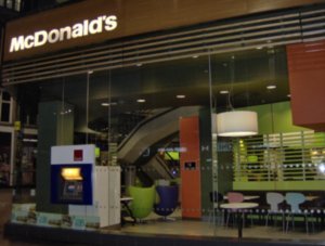 the modern-looking McDonald's we went to