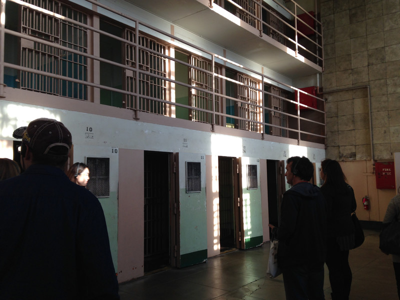 the row of solitary confinement cells