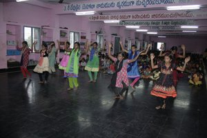 Young girls' dance performance