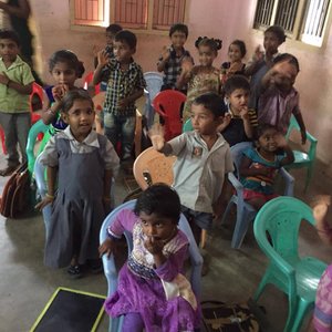 young children at the school