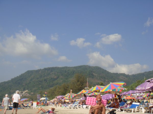 Crowd on patong beach