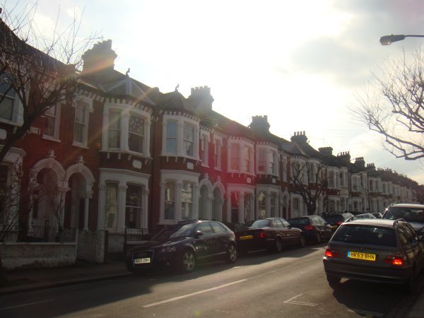 typical London street/homes