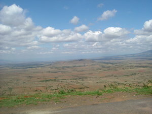 Looking over the Great African Rift Valley