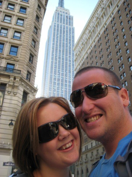 Our first glimps of the Empire state Building