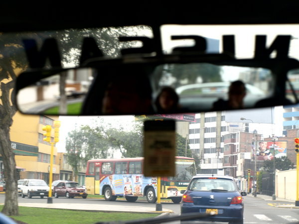 Taxi ride in Lima