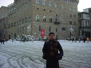 Nieve en Piazza Signoria