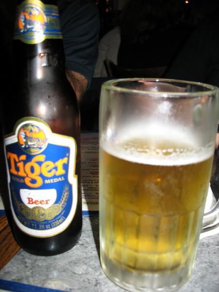 Auténtica cerveza "Tiger"