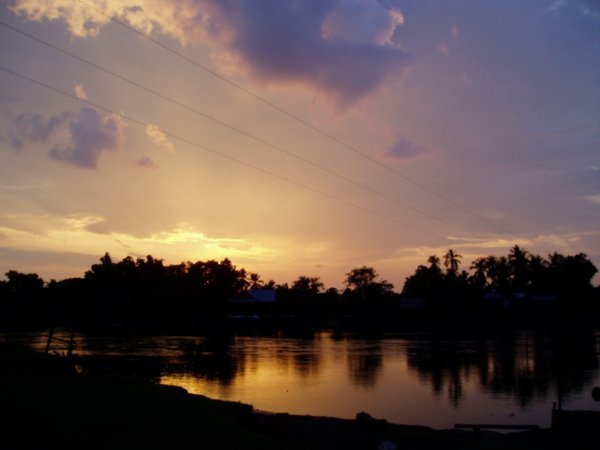 Sunset on Mekong
