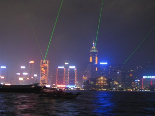 Light show from kowloon