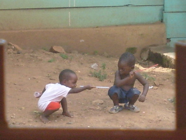 Cute kids playing