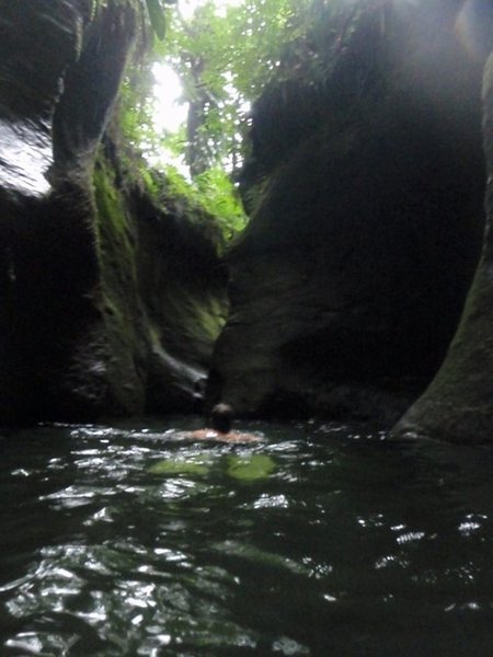 Swimming up Titou Gorge