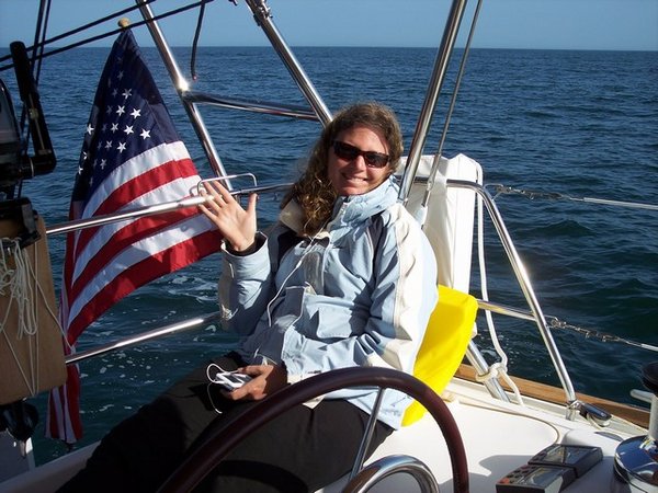 Jen Sailing Offshore