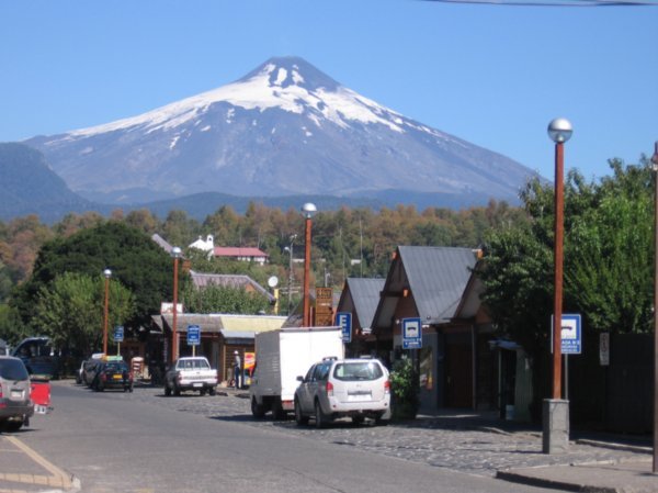 The town of Pucon!