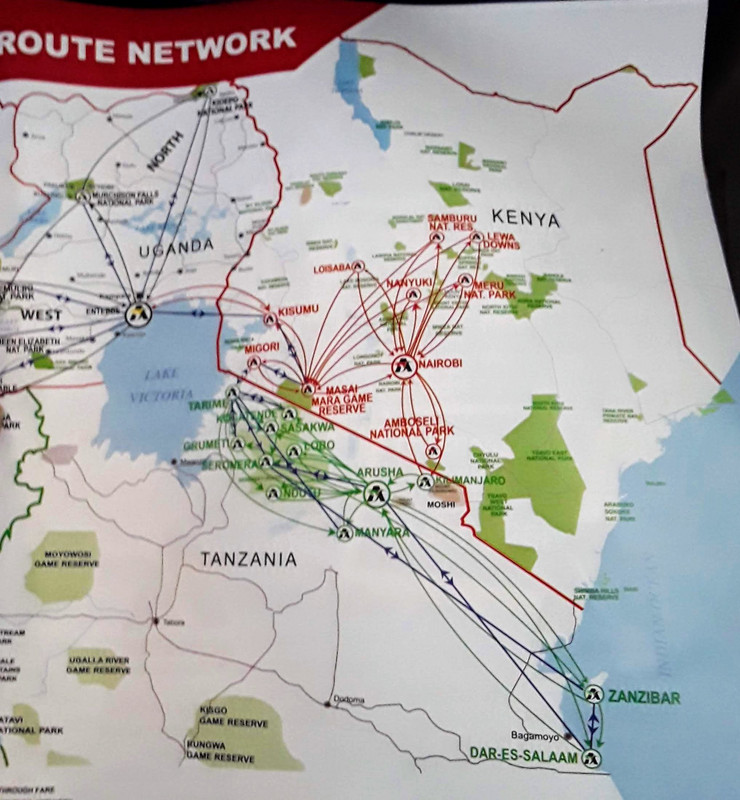 Our flights to Samburu and Maasi Mara
