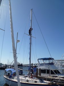 up the mast
