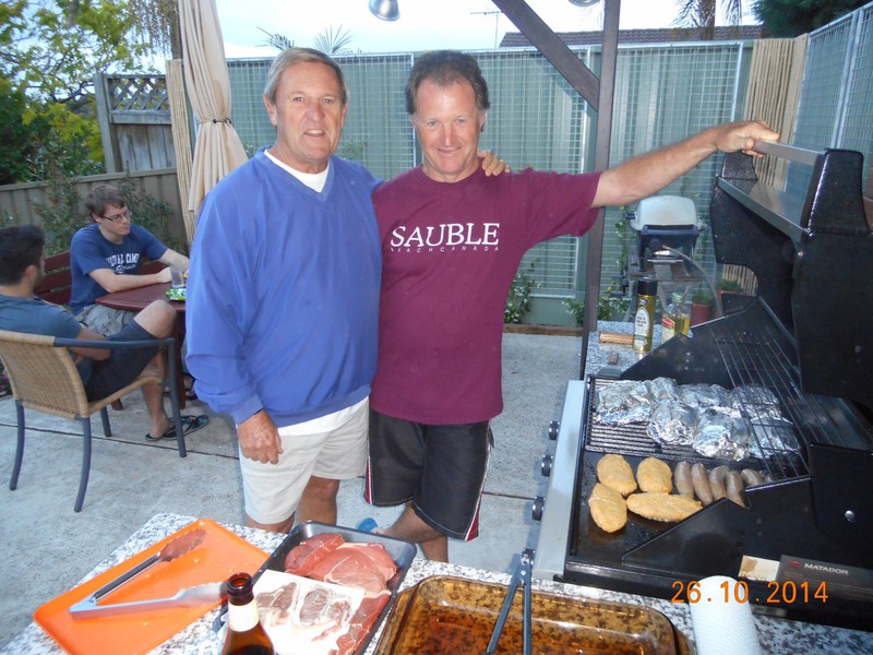 Brothers at the barbie