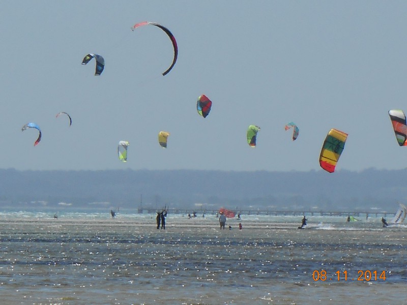 Kite surfers