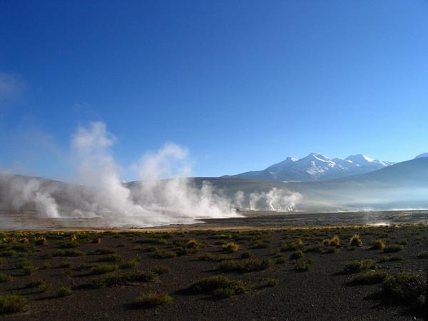 Geysers and mountians