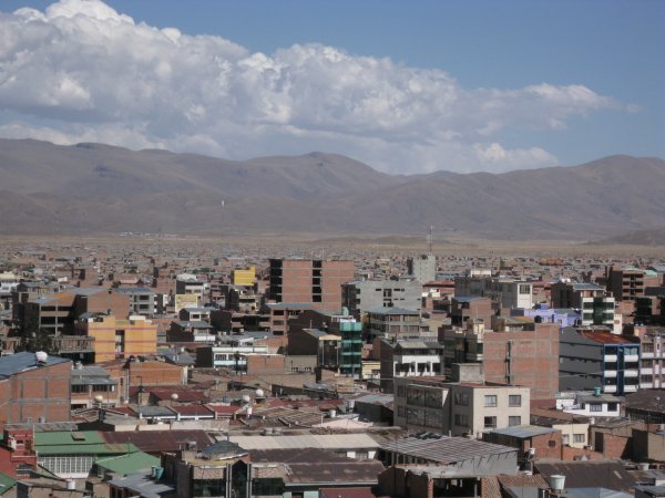 Uitzicht over Oruro
