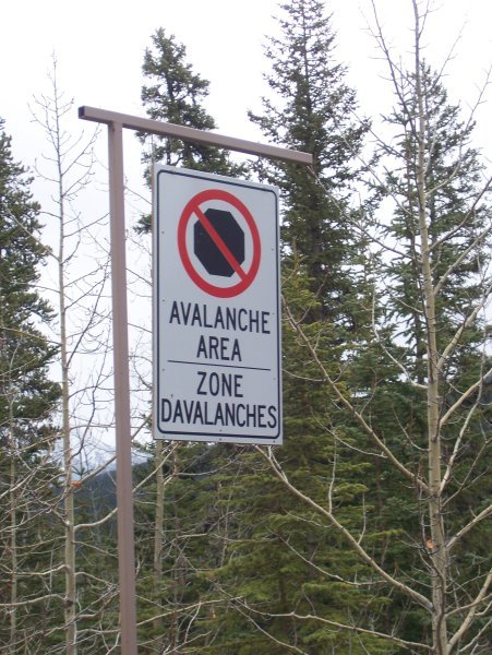 Avalanche Warning - No Stopping