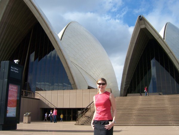 Cass in front of the Opera House