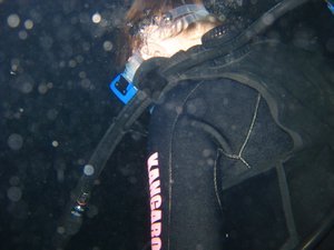 Cass on the Night Dive