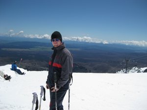 Andrew Skiing on Mt. Ruapehu
