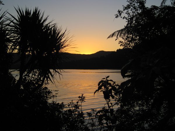 Sunset Over Lake Mapourika