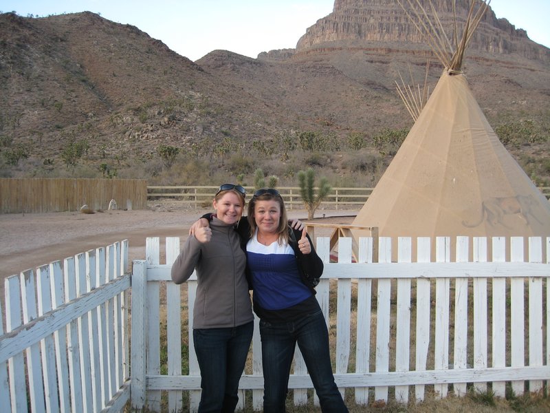 Cass and Jess Posing at the Ranch