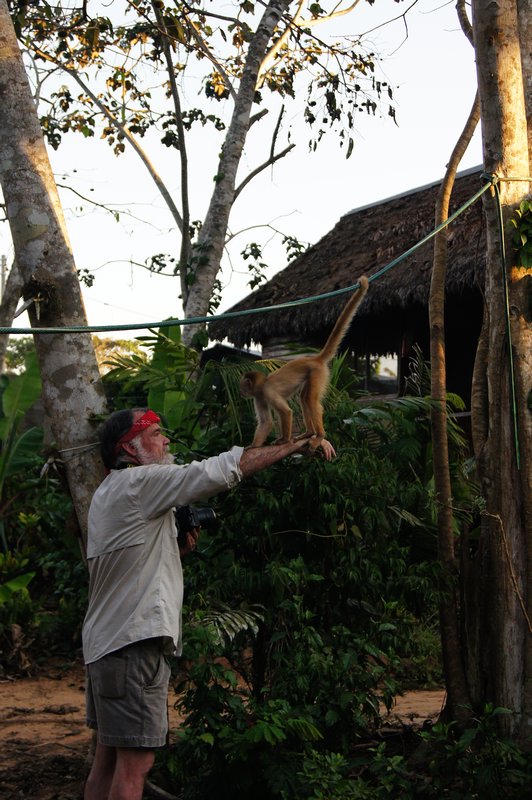 The Monkey's Would Randomly Jump on People....